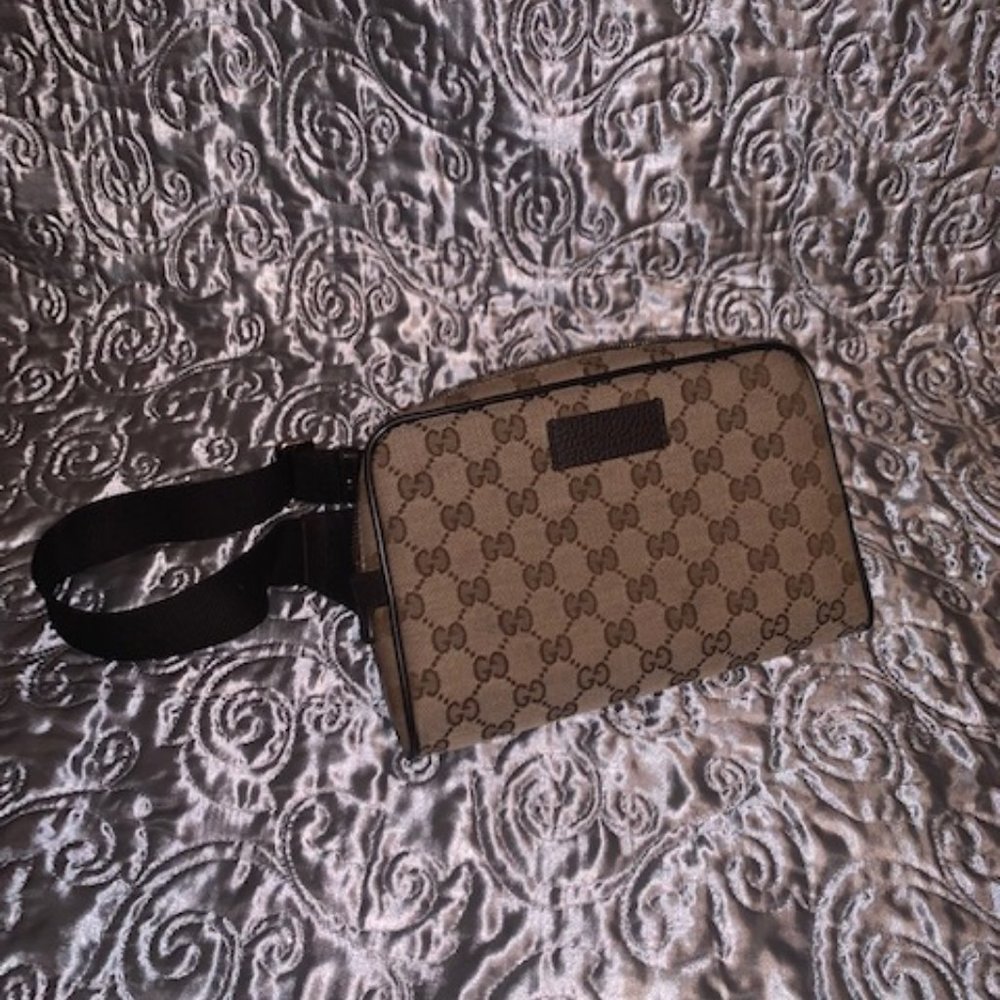 Gucci Crossbody Belt Bag Fanny Pack Brown/Tan